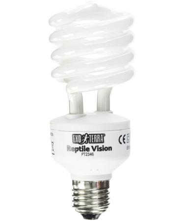 Exo Terra Reptile Vision lamp with a visible spectrum for reptiles geared towards the 4-receptor eyes of reptiles 26W version E27 25W