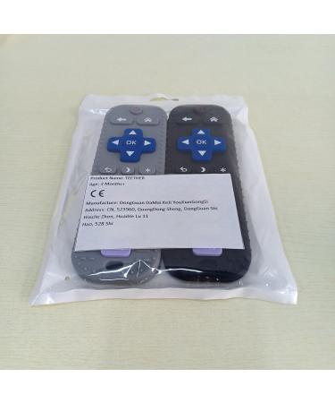 Remote-Controlled Silicone Bathing Toys for 3-Month-Olds - Dental Aid & Soothing Bite Rings (2-Set) in Black & Gray - Buy Online on GoSupps.com