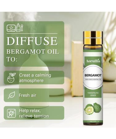 Aoruilia 10ml Bergamot Essential Oil - Premium Grade Natural Bergamot Oil Essential Oils for Diffuser for Home Aromatherapy Spa Massage Relaxation Yoga Bergamot 10 ml (Pack of 1) - Buy Online on GoSupps.com
