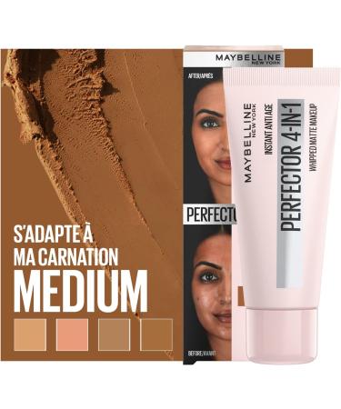 Maybelline New-York 4-in-1 Multi-Use Mattifying Complexion Perfector Instant Anti-Age Perfector Foundation - Shade: 03 Medium - Capacity: 30 ml - Buy Online on GoSupps.com