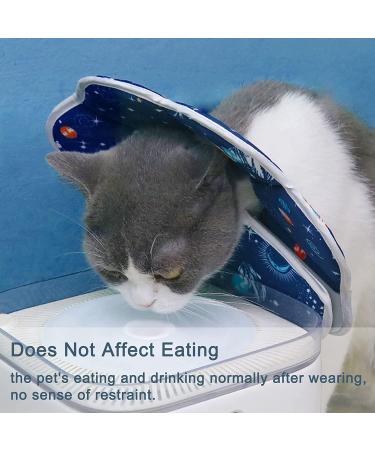 Oismys Cat Recovery Collar | Soft Adjustable Cone for Cats & Puppies | Lightweight & Waterproof | Stop Licking After Surgery | Daily Use | M Size (Neck Girth 7.5-9.8in) - Buy Online on GoSupps.com