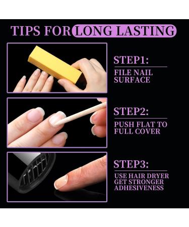 Teenitor 600pcs Press on Nail Adhesive Tabs - 15 Sizes Glue Stickers for Easy Application | Perfect for Press on Nails - 40 Sheets - Buy Online on GoSupps.com