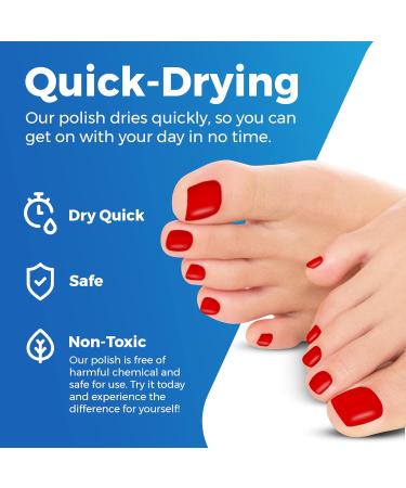 Fungal nail treatment with nail polish red - Buy Online on GoSupps.com