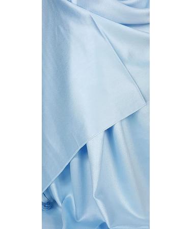 Smooth Shiny Surface Pashmina Style Scarf (L9) - Light Blue - Buy Online on GoSupps.com
