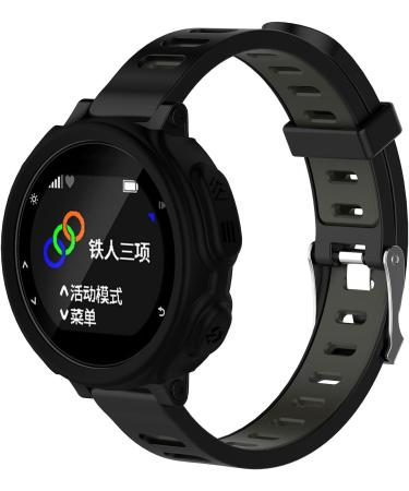 Garmin Forerunner 235/735XT GPS Watch Protective Cover | iFeeker Soft Silicone Shockproof & Breakproof Bracelet - Black - Buy Online on GoSupps.com