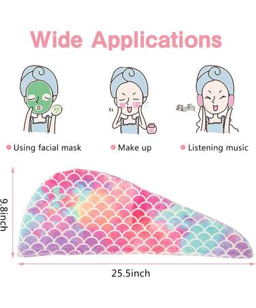Cerulentree Hair Drying Cloth Wrap - 2 Packs Super Absorbent Hair Turban Towel for Women - Fast Drying Head Wrap for Smooth & Curly Hair - Buy Online on GoSupps.com