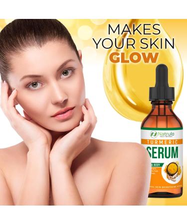 All-Natural Turmeric Serum for Face & Body | Brightening Acne-Fighting Pore-Minimizing Skin Repair - Buy Online on GoSupps.com