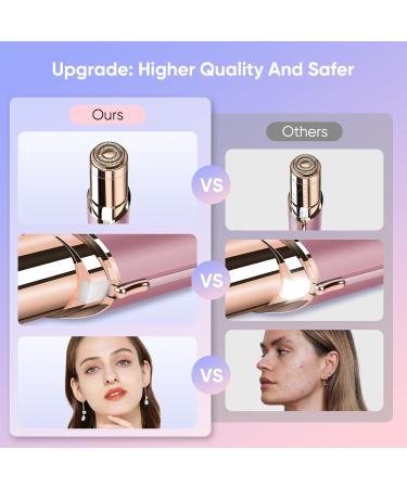 Facial Hair Removal for Women Painless Rose Gold Shaver USB Rechargeable As Seen on TV Includes 2 Replacement Heads - Buy Online on GoSupps.com