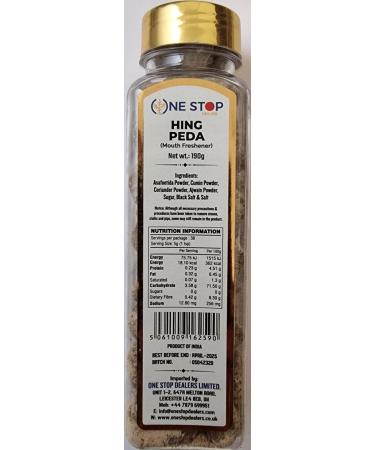 One Stop Dealers Hing Peda Goli Chatpata Digestive 190 Gram - Improves Digestion and Stomach Health - Eat Anywhere or Anytime (Pack of 1) - Buy Online on GoSupps.com