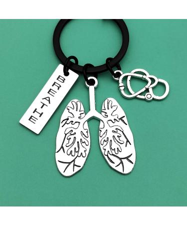 RT Respiratory Therapist Keychain Gifts | Lung Specialist Stethoscope Jewelry | Perfect for Father's Day & Nurse Day - Buy Online on GoSupps.com