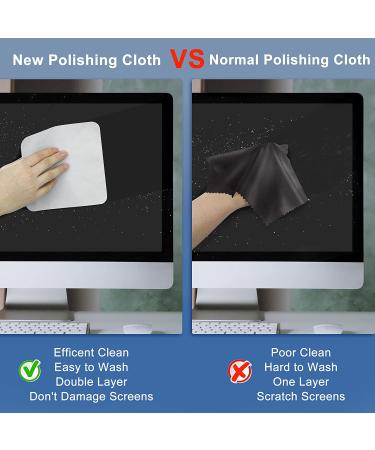 2Pcs Soft Polishing Cloth for Apple 2021 | Nonabrasive Material for iPhone, iPad, iWatch, MacBook | Screen Polish and Cleaning Cloth - Buy Online on GoSupps.com
