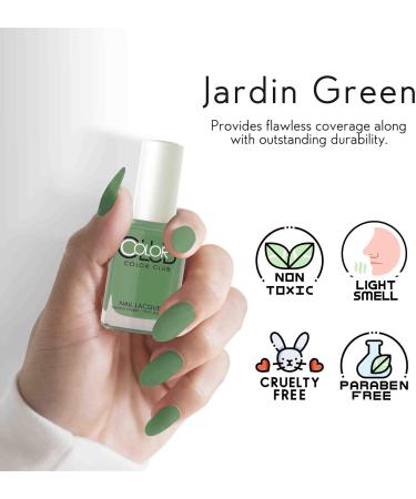 Color Club Color Club Nail Lacquer Jardin Green Nail Varnish Glossy Long Lasting 15ml - Buy Online on GoSupps.com