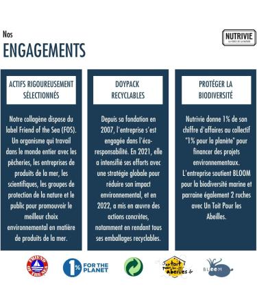 Joint Marine Collagen - Enriched with Manganese & Vitamin C - Hydrolyzed Naticol Collagen Type 1-10 000 mg - Optimal Assimilation - Joint Mobility - Made in France Nutrivie - Buy Online on GoSupps.com