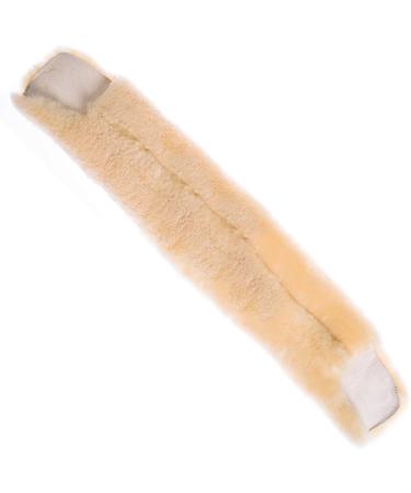 Merauno Real Lambskin Gurtschoner Bauch Belts - Premium Western Dressurgurt - 70x12cm Genuine Fur for Saddle Belts - Natural Wool - Buy Online on GoSupps.com