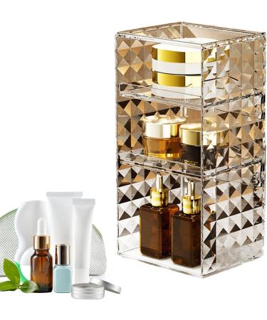 Jildouf Cosmetic Display Cases | Eyeshadow Palette Portable Clear Cosmetic Box Cases for Desk Lipstick Concealer Bathroom Bedroom - Buy Online on GoSupps.com