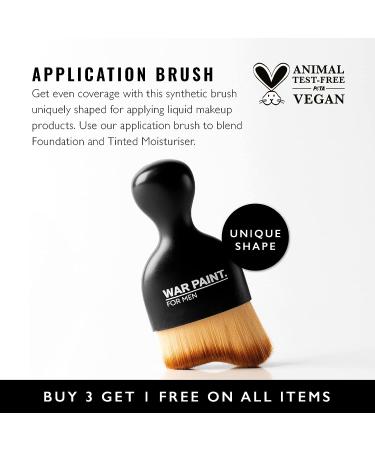 War Paint For Men Angled Makeup Brush - Vegan & Cruelty-Free - Buy Online on GoSupps.com