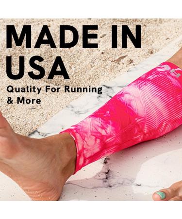 Zensah Calf/Shin Compression Sleeve - USA Made Single Leg Support for Shin Splint Relief | Small-Medium Black Compression Sleeve for Running & Recovery - Buy Online on GoSupps.com
