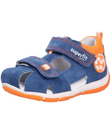 Superfit Baby Boys Freddy Sandals 4.5 UK Child Blue Blue Orange 80