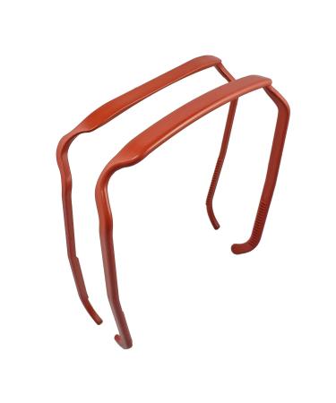 Zazzy Bandz - Curly Thick Hair Headband - Hair Blending (Two-Pack: Original Fit + Slim Relaxed Fit, Cinnamon) 2 Count (Pack of 1) Cinnamon