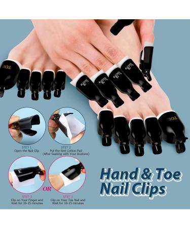 Teenitor Gel Nail Polish Remover Kit with Nail File and Buffer - Cuticle Nippers & Pusher - Toenail Lifter - Manicure Set - Buy Online on GoSupps.com