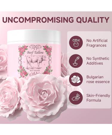 Outccogo Whipped Beef Tallow for Skin Beef Tallow for Face Rose Face Moisturizer 5.3 OZ Extra Size Rose Scent Whipped Natural Tallow Blam Grass Fed Tallow Cream Moisturizer Body Lotion 5.3 Ounce (Pack of 1) - Buy Online on GoSupps.com