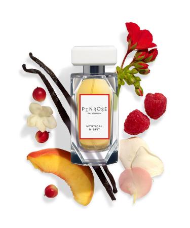 PINROSE Perfumes Mystical Misfit - Eau de Parfum Fragrance Spray for Women - Clean Vegan Cruelty-free and Hypoallergenic Scent with Essential Oils - Notes of Red Currant Pink Rose Patchouli Vanilla Peach Jasmine and Musk