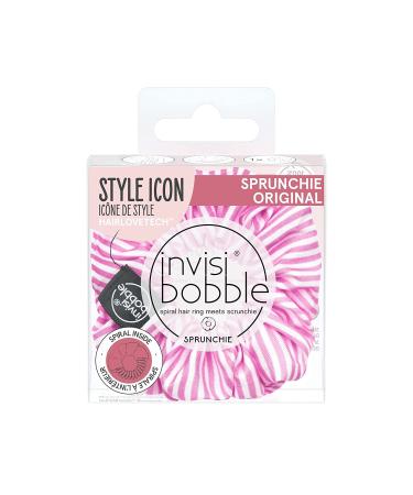Buy Invisibobble Hair Tie Scrunch Stripes Up Strong Support for Girls & Women Pink White Striped 1 Piece Designed in Munich - Buy Online on GoSupps.com