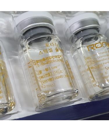Ronas Stem Cell Solution: Advanced Anti-Aging Serum with Plant Stem Cells - Korean Beauty Salon Formula - 0.16oz (10 vials) - Buy Online on GoSupps.com