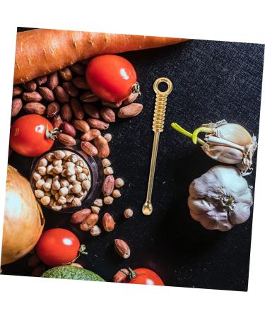 48 pcs Micro Home Power Hanging Teaspoons Scoop Mini Cleaner Screw Exquisite Vintage Keychain Tiny Metal Salt Steel Scoops Teaspoon Practical Delicate Gold Scooper Tableware Spoons (Color : Golden  - Buy Online on GoSupps.com