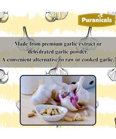 Garlic Premium 320 Capsules Non GMO and Gluten Free | Herbal Supplement | 900 mg Per Serving | Made with 100% Pure Garlic Bulb Powder Garlic Capsules 320 Count (Pack of 1) - Buy Online on GoSupps.com