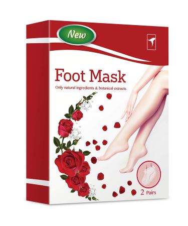 Exfoliating Foot Peel Mask For Softer Smooth Feet- Gently Peel Away Calluses & Dead Skin Repair Rough Heels Get Beautiful Baby Feet in 7 Days (2 Pack)