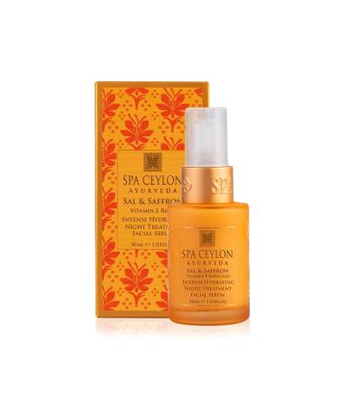 SPA CEYLON Sal & Saffron Vitamin E Night Treatment Serum | Deep Hydration & Skin Replenishment | International Shipping Available - Buy Online on GoSupps.com