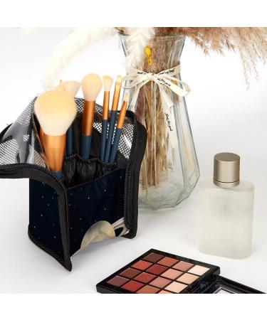 Saturn Planet Travel Makeup Brush Holder & Organizer | 12PCS Brush Set for Women - Stand-Up Makeup Case - Buy Online on GoSupps.com