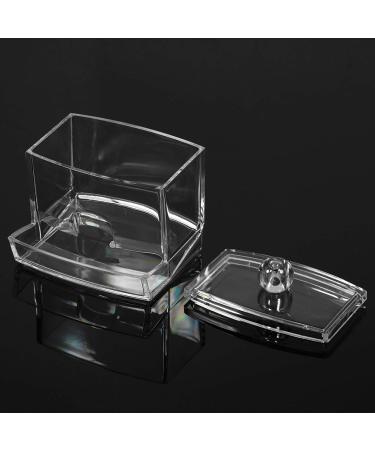 Qtip Holder & Wattbausch Swab Pad Spender | Clear Acrylic Bathroom Organizer for Q-tips Toothpicks & Cotton Pads - Buy Online on GoSupps.com