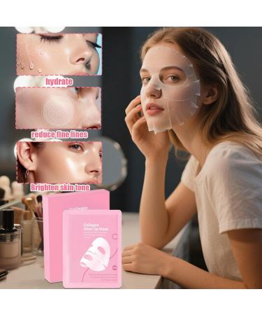 Facial care film Glow Up Facial Care Products 4 Pieces Moisturizing Firming Patches for Sleep Beauty Eye Neck Spa - Buy Online on GoSupps.com