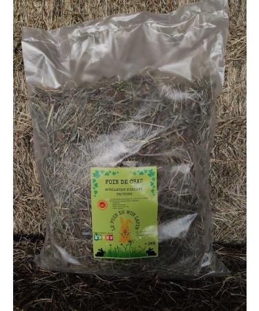 Crau Hay AOP/AOC 2kg for Rabbits and Rodents - lefoindemonlapin (Pack of 1 of 2kg) - Buy Online on GoSupps.com