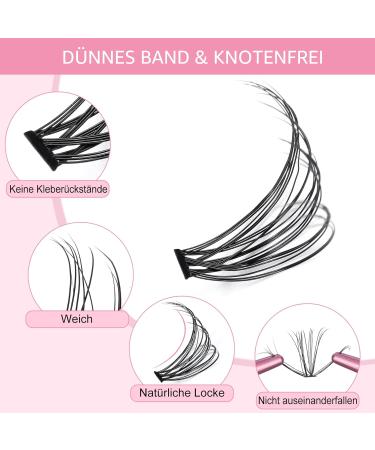 280 Pcs 30D-C-0.07-9-16 Mix Cluster Lashes DIY Kit | Wispy Bottom Lashes - Large 30D-C-0.07 Size - Buy Online on GoSupps.com