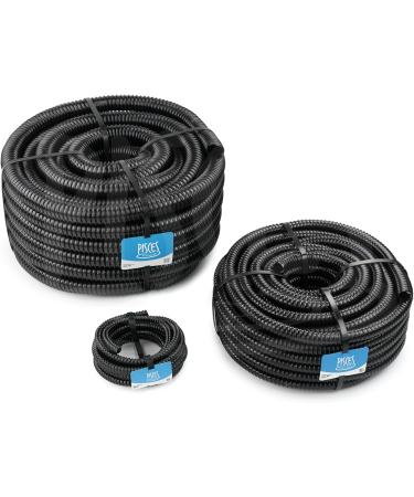 Pisces 25mm (1 inch) Black Pond Corrugated Flexible Hose Pipe - 30m Roll 30 25mm (1 inch) - Buy Online on GoSupps.com