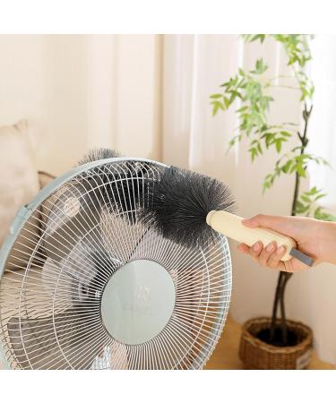 Siopob Car Air Vent Cleaning Brush - Fan Dust Removal Brush with Rope and Sponge Brush Flexible Thick Fine Bristle Keyboard Brush for Sofa White - Buy Online on GoSupps.com