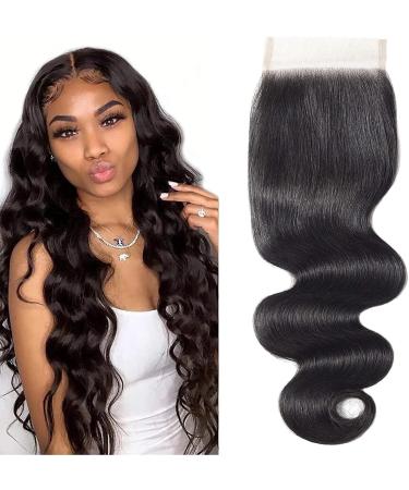 4x4 Closure Body Wave Human Hair Closure 4x4 Lace Closure Top Swiss Lace Closure 4x4 Body Wave Closure 100% Unprocessed Virgin Hair Lace Closure Brazilian Remy Hair 10 inch - Buy Online on GoSupps.com