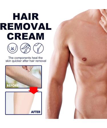 Hair Rremoval Cream - Painless Long-Lasting Fast-Acting Clean Look Painless Hair Removal for Men Women Use on Chest Back Arms Legs & Underarms for All Skin Types - Safe and Easy to Use - Buy Online on GoSupps.com