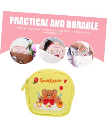 Buy Cabilock Decorative Towel-Storage Bag for Menstrual Taping | Stylish Cotton Cash Bag | 13x13cm Japanese Yellow Design - Buy Online on GoSupps.com