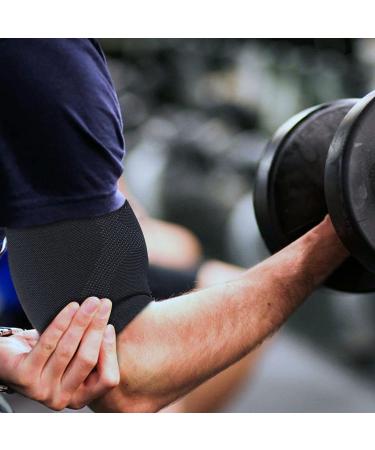 Luwint Compression Upper Arm Sleeve - Bicep Tendonitis Brace (1 Pair, Small) - Buy Online on GoSupps.com