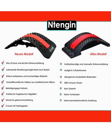 Back Stretcher for Posture Correction & Pain Relief - Red | Adjustable Back Massager | Shop Internationally - Buy Online on GoSupps.com