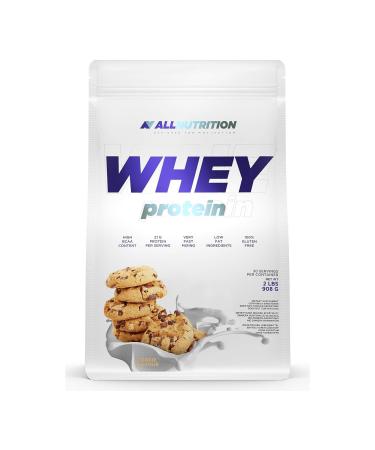 ALLNUTRITION Whey Protein 908g Pack of 1 Whey Protein Powder Muscle Building with Branched Amino Acids BCAA (Chocolate Cookies)