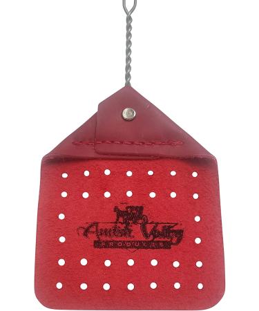 Handcrafted Leather Fly Swatter with Wire Handle - Amish Valley Products (Red) - Buy Online on GoSupps.com