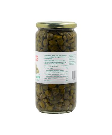 Hymor Capers Fines - 4x450g Glass Jars | Gourmet Capers in Salt & Vinegar for Pizza Pasta Vitello Tonnato & More - International Shipping Available - Buy Online on GoSupps.com