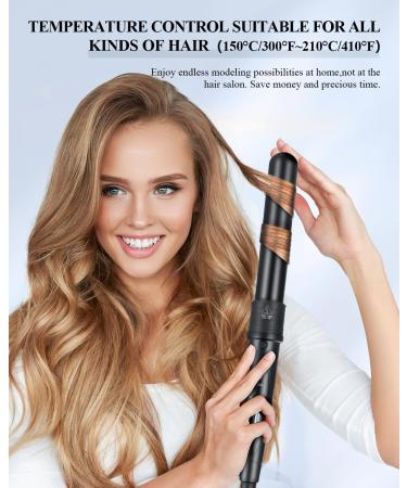 CkeyiN 32mm Hair Curling Wand - Professional Ceramic Barrel Curling Iron - Buy Online on GoSupps.com
