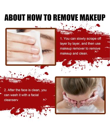 Halloween Makeup - 2 In 1 Washable Body Paint Kit Includes Fake Blood Gel And Scar Realistic Effect For Nose Eyebrow Detailing Game Game - Buy Online on GoSupps.com