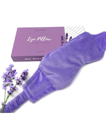 Weighted Lavender Eye Mask for Sleeping  Yoga  Dry Eyes  Headache  Migraine Relief - Great Relaxation Gifts for Mom  Dad  Women  Men - Aromatherapy Lavender Eye Pillow Gift